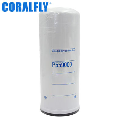 ISO9001 فلتر الزيت P559000 مرجع متقاطع لـ CORALFLY